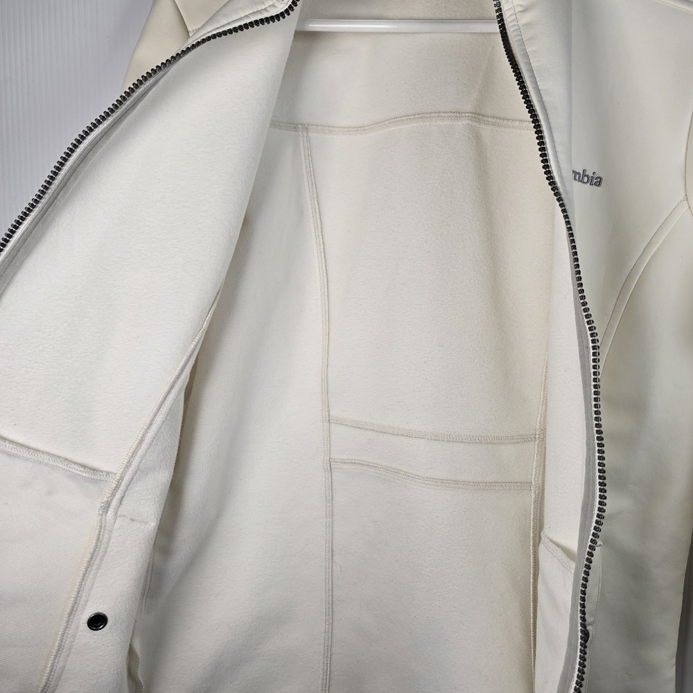 Columbia Women's Kruser Ridge Soft Shell Jacket Off White Size M Like New - Picture 8 of 13